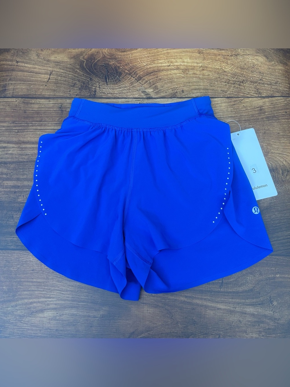 NWT Lululemon Fast And Free High Rise Split Shorts 3" In Galactic Cobalt Sz XXXS